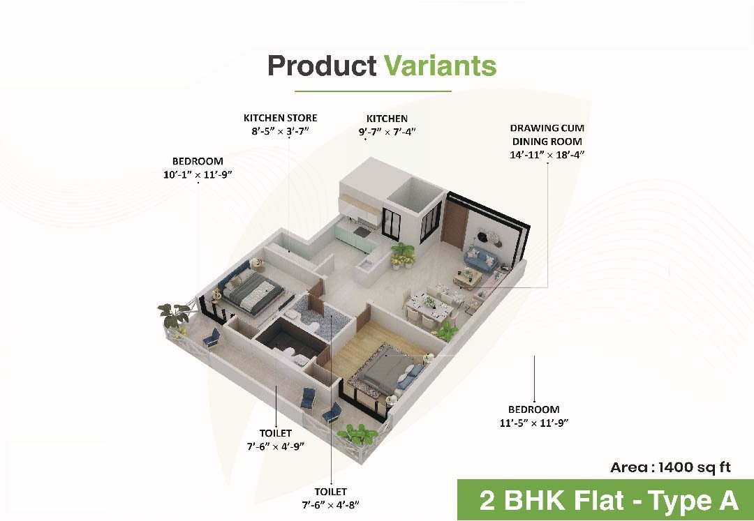 2 bhk Apartment in dehradun